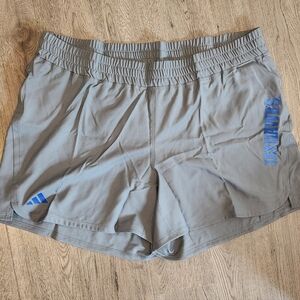 Men's Adidas Kansas Jayhawks grey training shorts NCAA 2XL